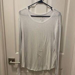 American Eagle Outfitters White Long Sleeve Tee